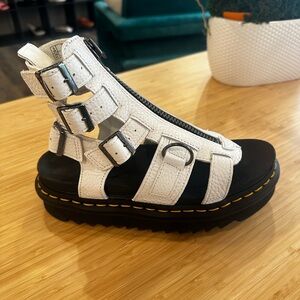 Dr. Martens white Olsen platform sandal women’s size 7